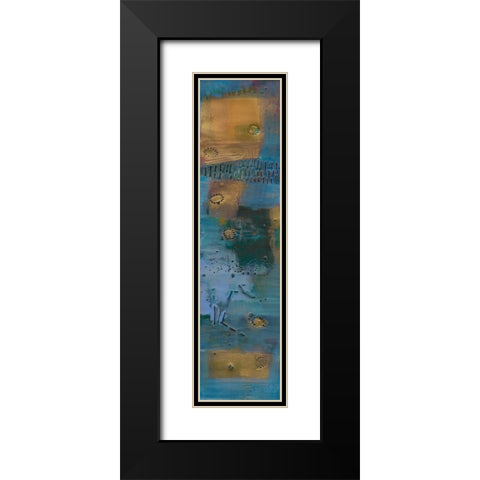 Reedy Blue I Black Modern Wood Framed Art Print with Double Matting by Jachimiec, Sue