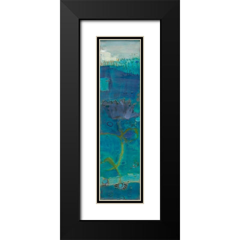 Reedy Blue III Black Modern Wood Framed Art Print with Double Matting by Jachimiec, Sue
