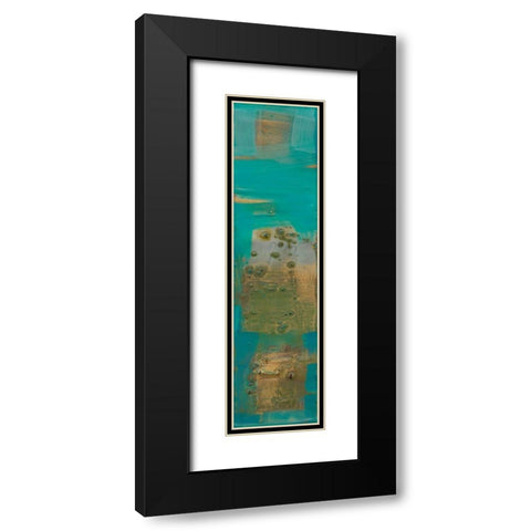 Reedy Blue V Black Modern Wood Framed Art Print with Double Matting by Jachimiec, Sue