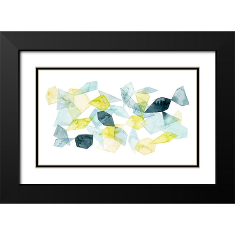 Seaglass Abstract I Black Modern Wood Framed Art Print with Double Matting by Popp, Grace