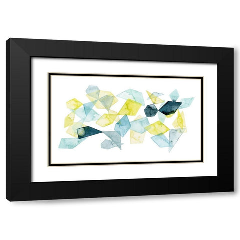 Seaglass Abstract II Black Modern Wood Framed Art Print with Double Matting by Popp, Grace