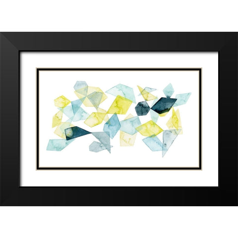 Seaglass Abstract II Black Modern Wood Framed Art Print with Double Matting by Popp, Grace