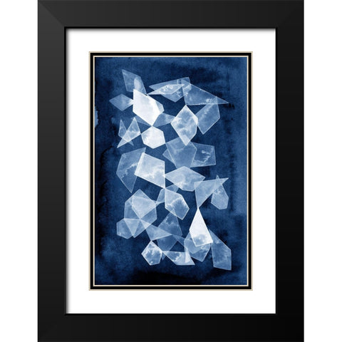 Indigo Glass I Black Modern Wood Framed Art Print with Double Matting by Popp, Grace