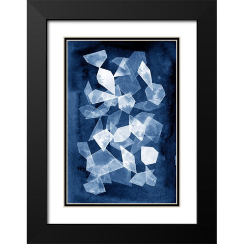 Indigo Glass II Black Modern Wood Framed Art Print with Double Matting by Popp, Grace
