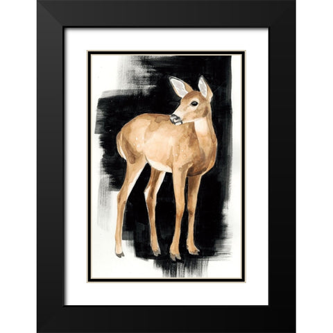 Custom Nocturnal II Black Modern Wood Framed Art Print with Double Matting by Popp, Grace