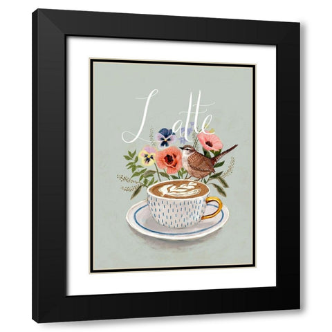 Early Bird II Black Modern Wood Framed Art Print with Double Matting by Borges, Victoria