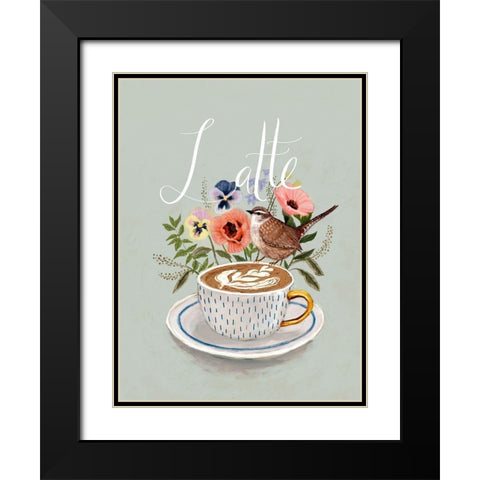Early Bird II Black Modern Wood Framed Art Print with Double Matting by Borges, Victoria