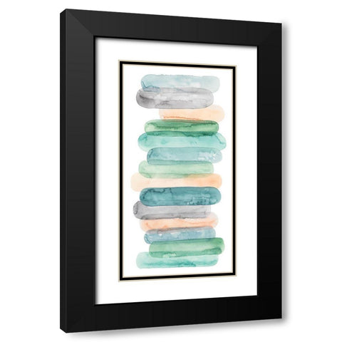 Pastel Matchsticks II Black Modern Wood Framed Art Print with Double Matting by Popp, Grace