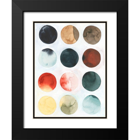 Pastel Satellite I Black Modern Wood Framed Art Print with Double Matting by Popp, Grace