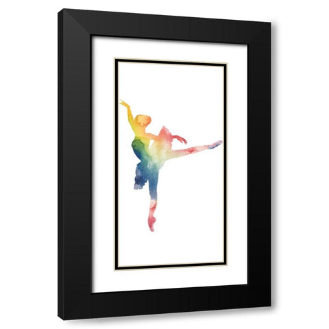 Ballerina Beam II Black Modern Wood Framed Art Print with Double Matting by Popp, Grace