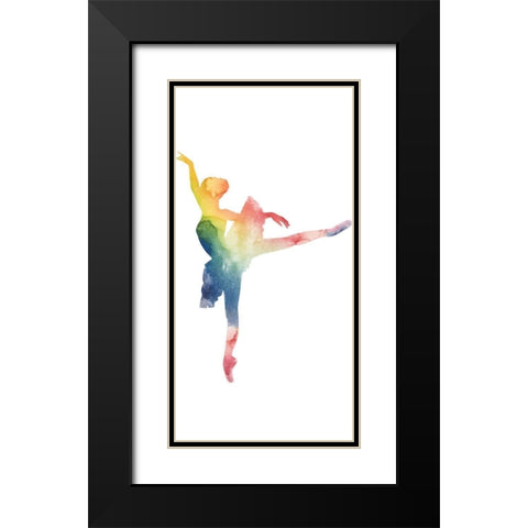 Ballerina Beam II Black Modern Wood Framed Art Print with Double Matting by Popp, Grace