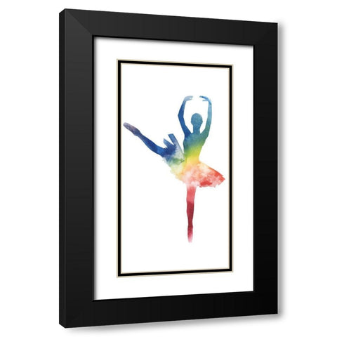 Ballerina Beam III Black Modern Wood Framed Art Print with Double Matting by Popp, Grace