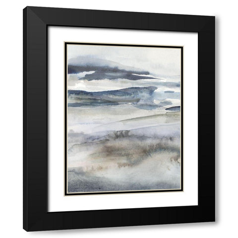 Neutral Salt Spray I Black Modern Wood Framed Art Print with Double Matting by Borges, Victoria