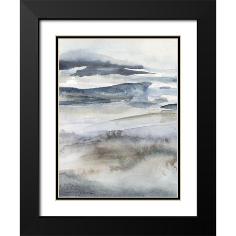 Neutral Salt Spray I Black Modern Wood Framed Art Print with Double Matting by Borges, Victoria