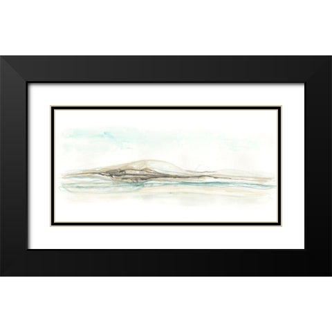 Liquid Hillscape I Black Modern Wood Framed Art Print with Double Matting by Vess, June Erica