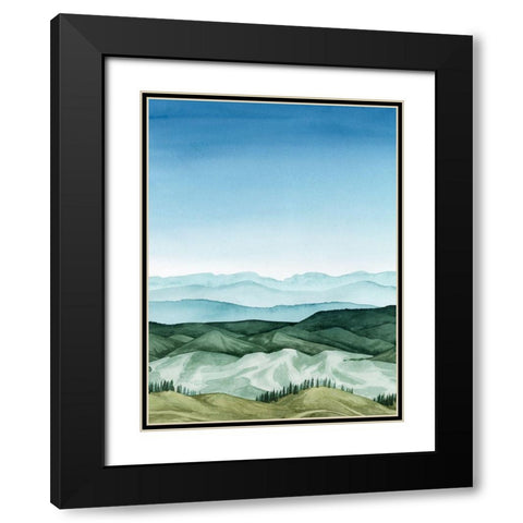 Crystal Landscape I Black Modern Wood Framed Art Print with Double Matting by Popp, Grace