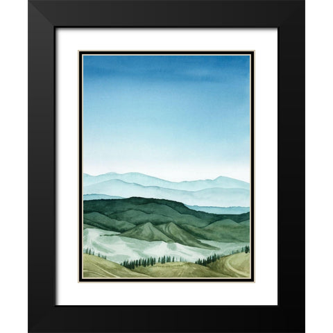 Crystal Landscape II Black Modern Wood Framed Art Print with Double Matting by Popp, Grace