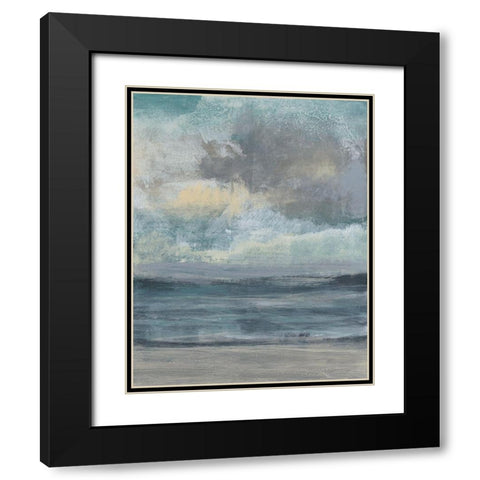 Beach Rise I Black Modern Wood Framed Art Print with Double Matting by Goldberger, Jennifer