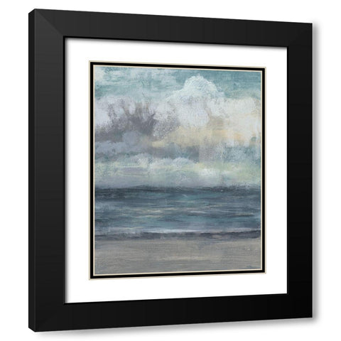 Beach Rise II Black Modern Wood Framed Art Print with Double Matting by Goldberger, Jennifer