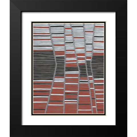 Recursion II Black Modern Wood Framed Art Print with Double Matting by Lam, Vanna