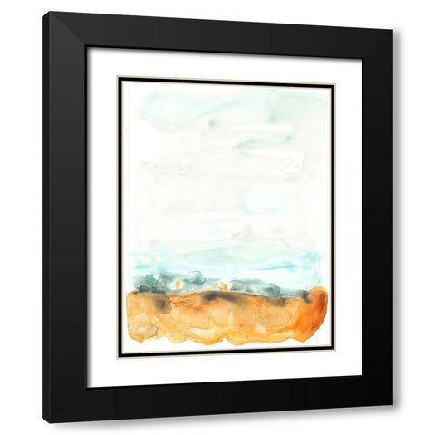 Flowing Sand Bar I Black Modern Wood Framed Art Print with Double Matting by Vess, June Erica