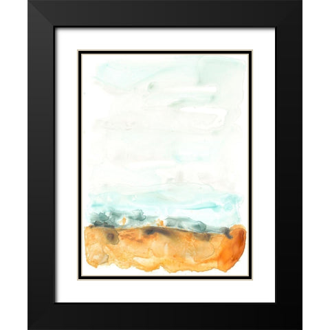 Flowing Sand Bar I Black Modern Wood Framed Art Print with Double Matting by Vess, June Erica