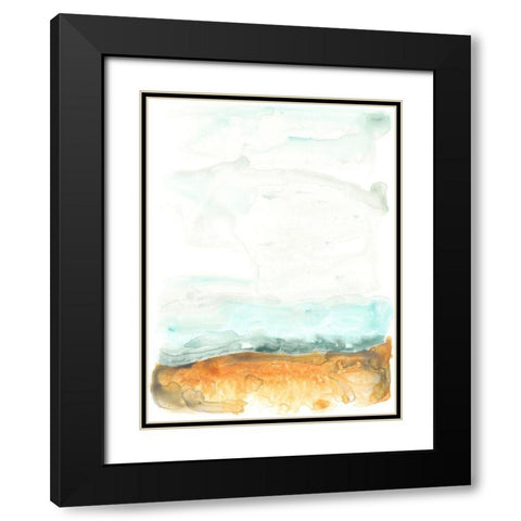 Flowing Sand Bar II Black Modern Wood Framed Art Print with Double Matting by Vess, June Erica
