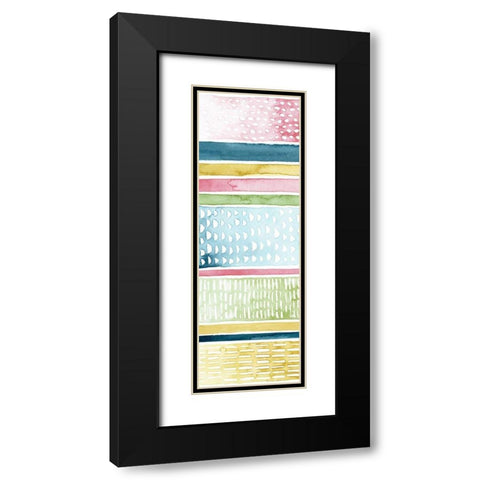 Pastel Strata I Black Modern Wood Framed Art Print with Double Matting by Popp, Grace