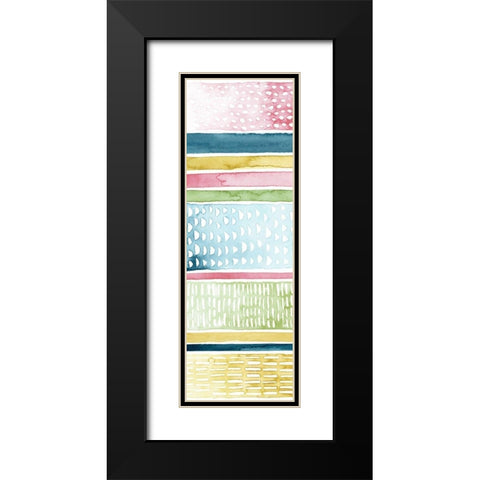 Pastel Strata I Black Modern Wood Framed Art Print with Double Matting by Popp, Grace