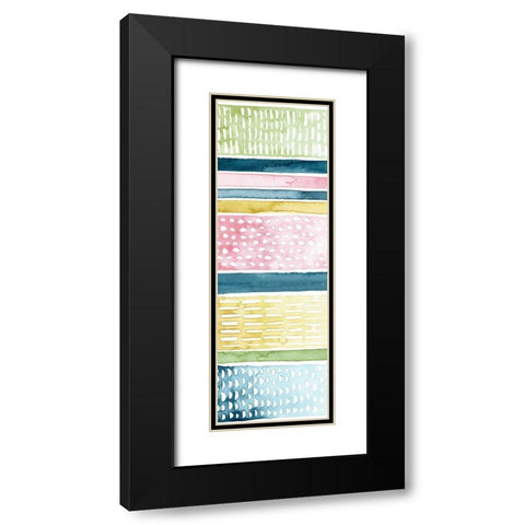 Pastel Strata II Black Modern Wood Framed Art Print with Double Matting by Popp, Grace