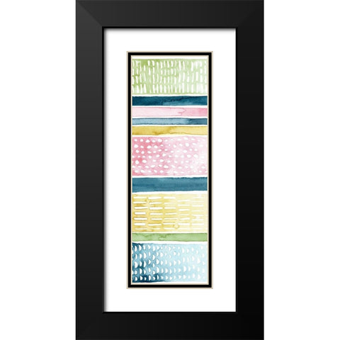 Pastel Strata II Black Modern Wood Framed Art Print with Double Matting by Popp, Grace