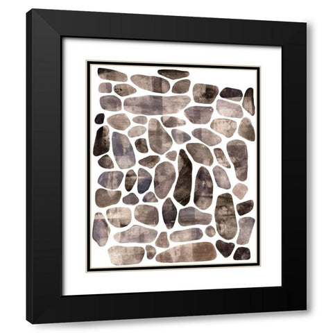 Stepping Stones I Black Modern Wood Framed Art Print with Double Matting by Scarvey, Emma