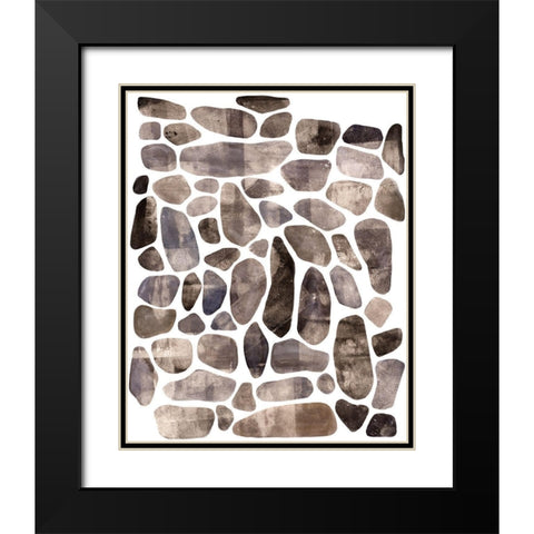 Stepping Stones I Black Modern Wood Framed Art Print with Double Matting by Scarvey, Emma