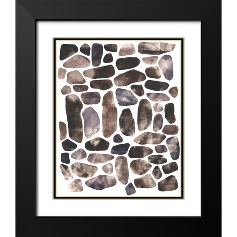 Stepping Stones II Black Modern Wood Framed Art Print with Double Matting by Scarvey, Emma