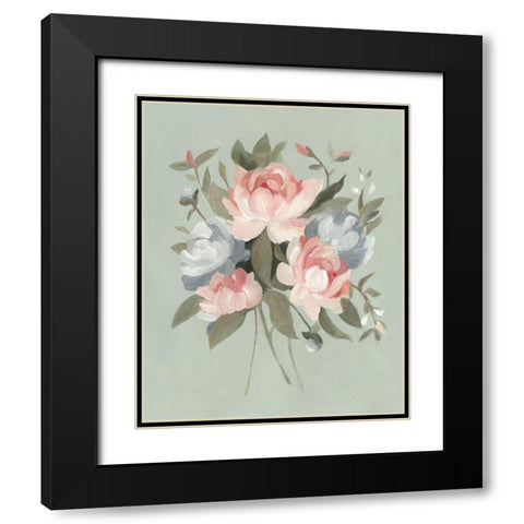 Pastel Bouquet I Black Modern Wood Framed Art Print with Double Matting by Scarvey, Emma