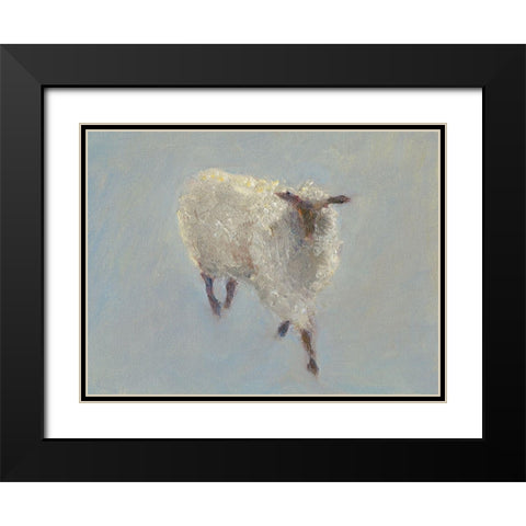 Sheep Strut II Black Modern Wood Framed Art Print with Double Matting by Wendling, Marilyn
