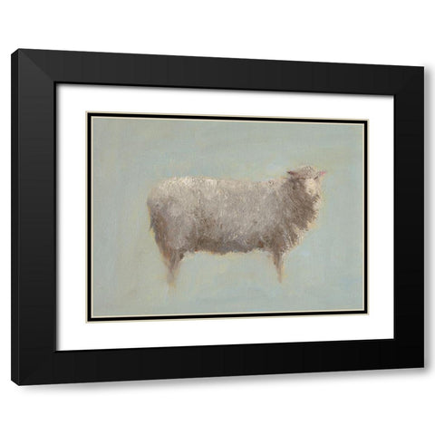 Sheep Strut III Black Modern Wood Framed Art Print with Double Matting by Wendling, Marilyn