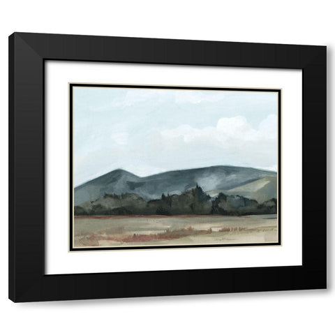 Farmhouse View I Black Modern Wood Framed Art Print with Double Matting by Scarvey, Emma