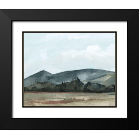 Farmhouse View I Black Modern Wood Framed Art Print with Double Matting by Scarvey, Emma