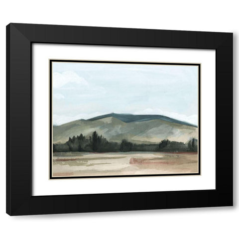 Farmhouse View II Black Modern Wood Framed Art Print with Double Matting by Scarvey, Emma