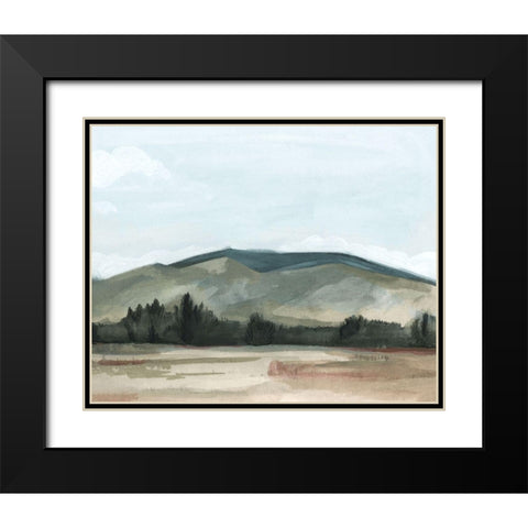 Farmhouse View II Black Modern Wood Framed Art Print with Double Matting by Scarvey, Emma