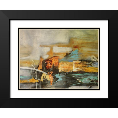 Composicion II Black Modern Wood Framed Art Print with Double Matting by Villarreal, Gabriela
