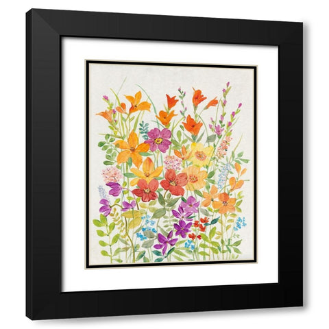 Hot Summer Mix I Black Modern Wood Framed Art Print with Double Matting by OToole, Tim
