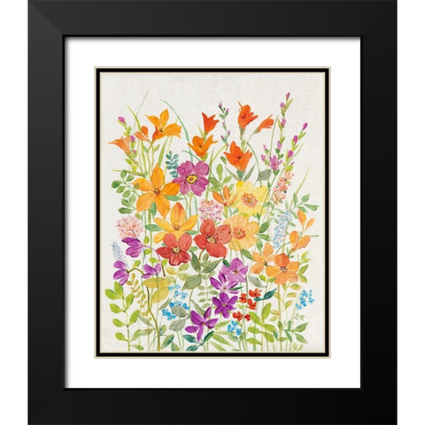 Hot Summer Mix I Black Modern Wood Framed Art Print with Double Matting by OToole, Tim