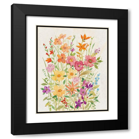 Hot Summer Mix II Black Modern Wood Framed Art Print with Double Matting by OToole, Tim