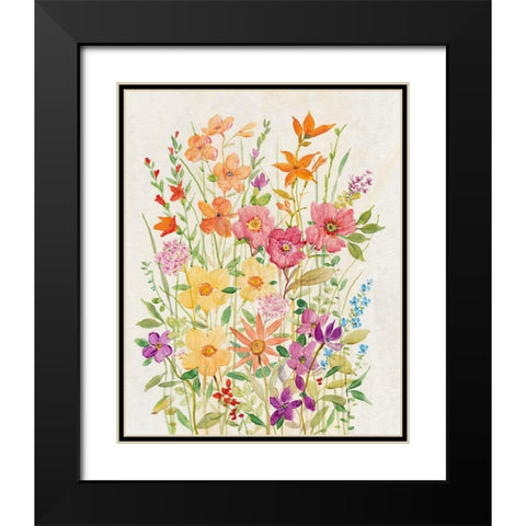 Hot Summer Mix II Black Modern Wood Framed Art Print with Double Matting by OToole, Tim
