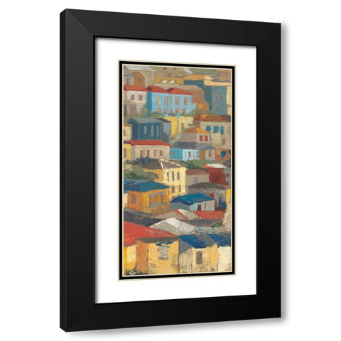 Primary Rooftops II Black Modern Wood Framed Art Print with Double Matting by Meagher, Megan