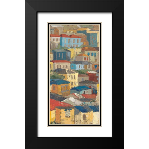 Primary Rooftops II Black Modern Wood Framed Art Print with Double Matting by Meagher, Megan