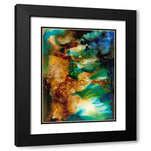 Chromatic Haze I Black Modern Wood Framed Art Print with Double Matting by Moore, Regina