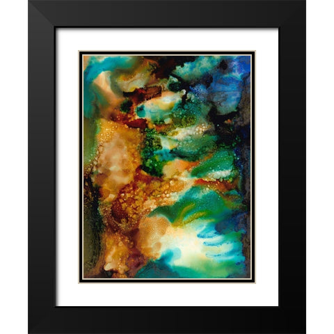 Chromatic Haze I Black Modern Wood Framed Art Print with Double Matting by Moore, Regina
